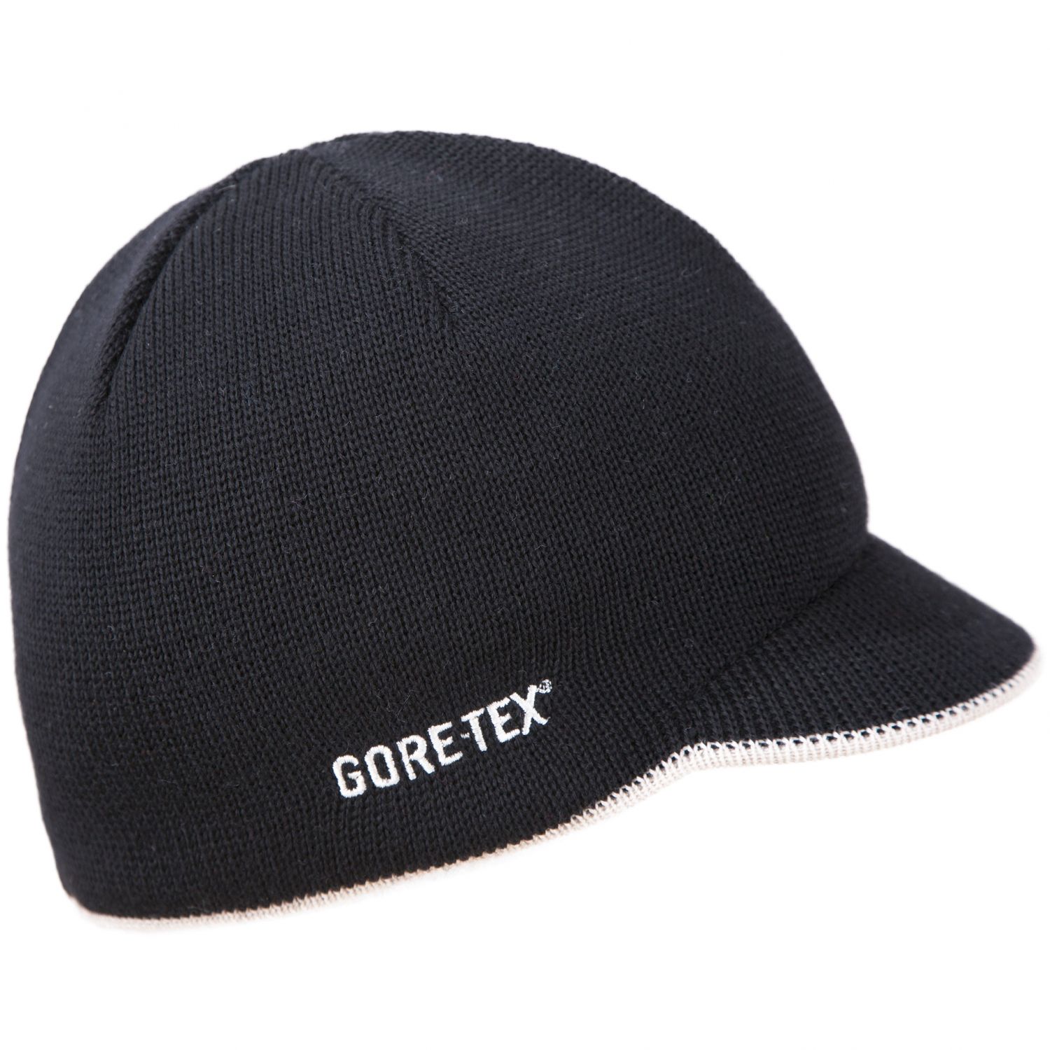Gorro de punto Kama con Gore-Tex, con borde, negro
