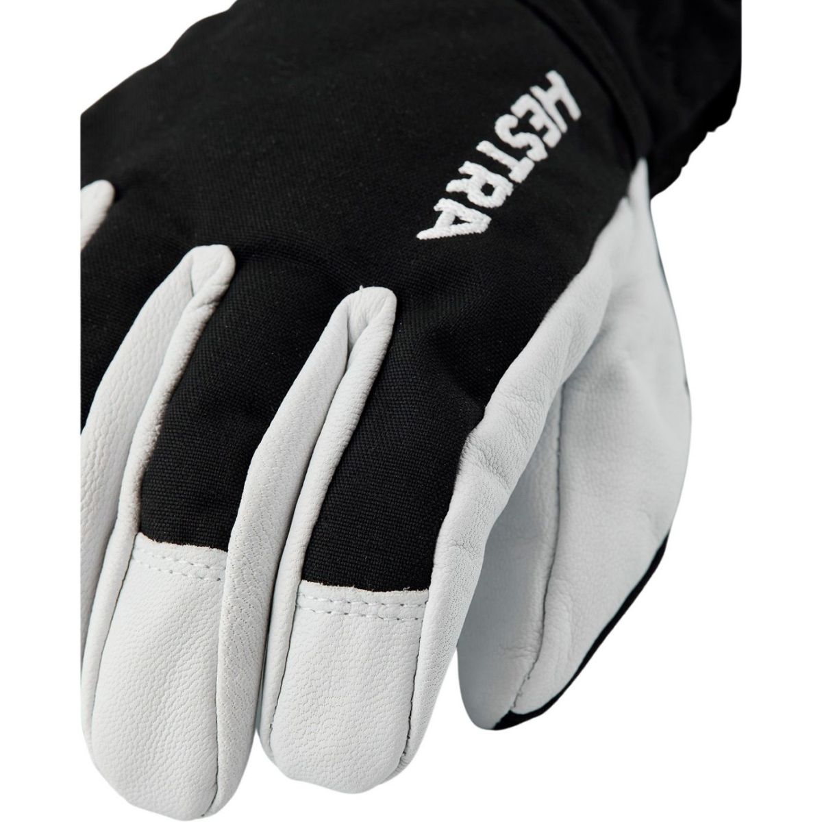 Guantes de esquí Hestra Army Leather Heli, junior, negros