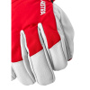 Guantes de esquí Hestra Army Leather Heli, rojos