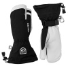 Guanti da sci a 3 dita Hestra Army Leather Heli, nero