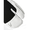 Guanti da sci a 3 dita Hestra Army Leather Patrol, nero