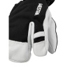 Guanti da sci Hestra Army Leather Heli a 3 dita, junior, nero