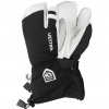 Guanti da sci Hestra Army Leather Heli a 3 dita, junior, nero