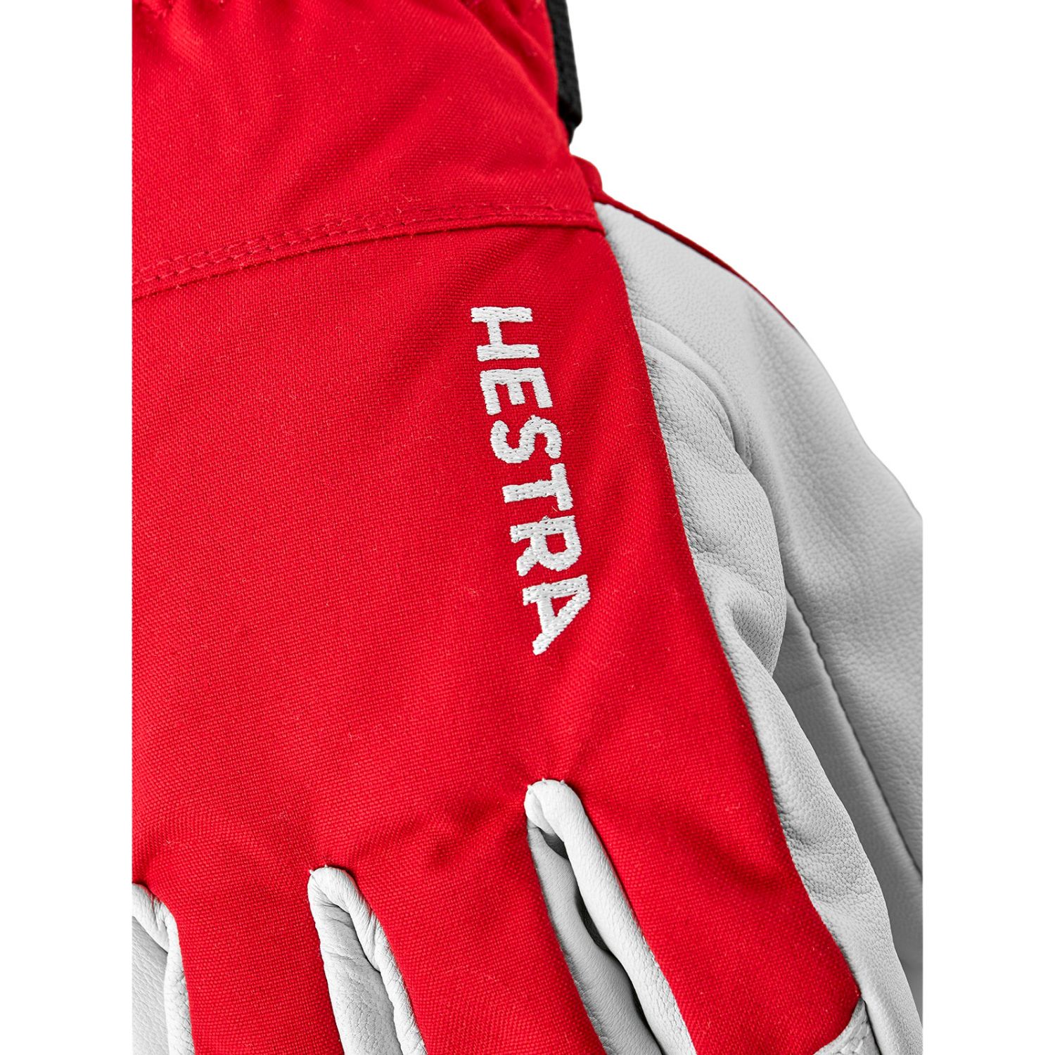 Guanti da sci Hestra Army Leather Heli, rosso