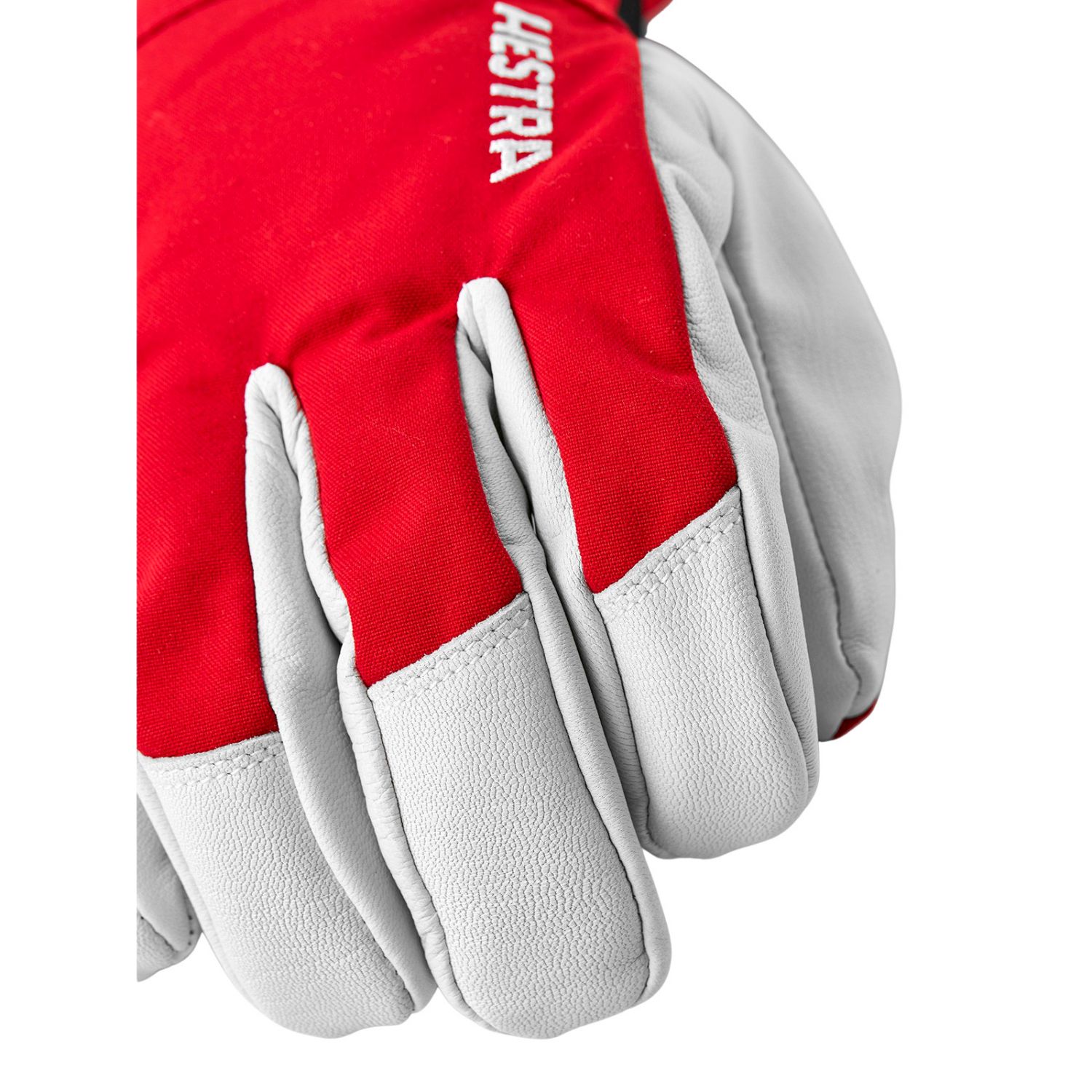 Guanti da sci Hestra Army Leather Heli, rosso