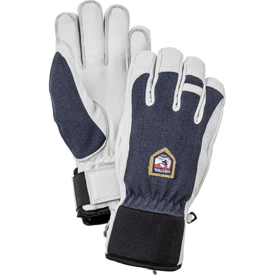 Guanti da sci Hestra Army Leather Patrol, blu scuro