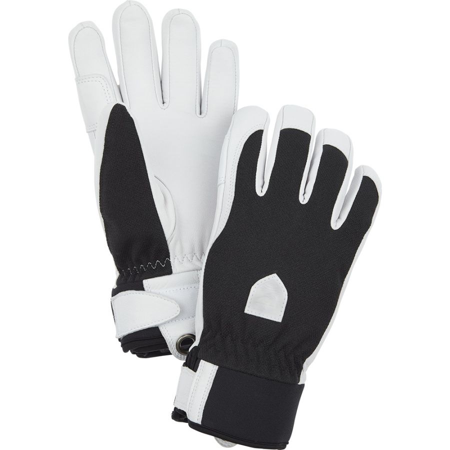 Guanti da sci Hestra Army Leather Patrol, donna, nero