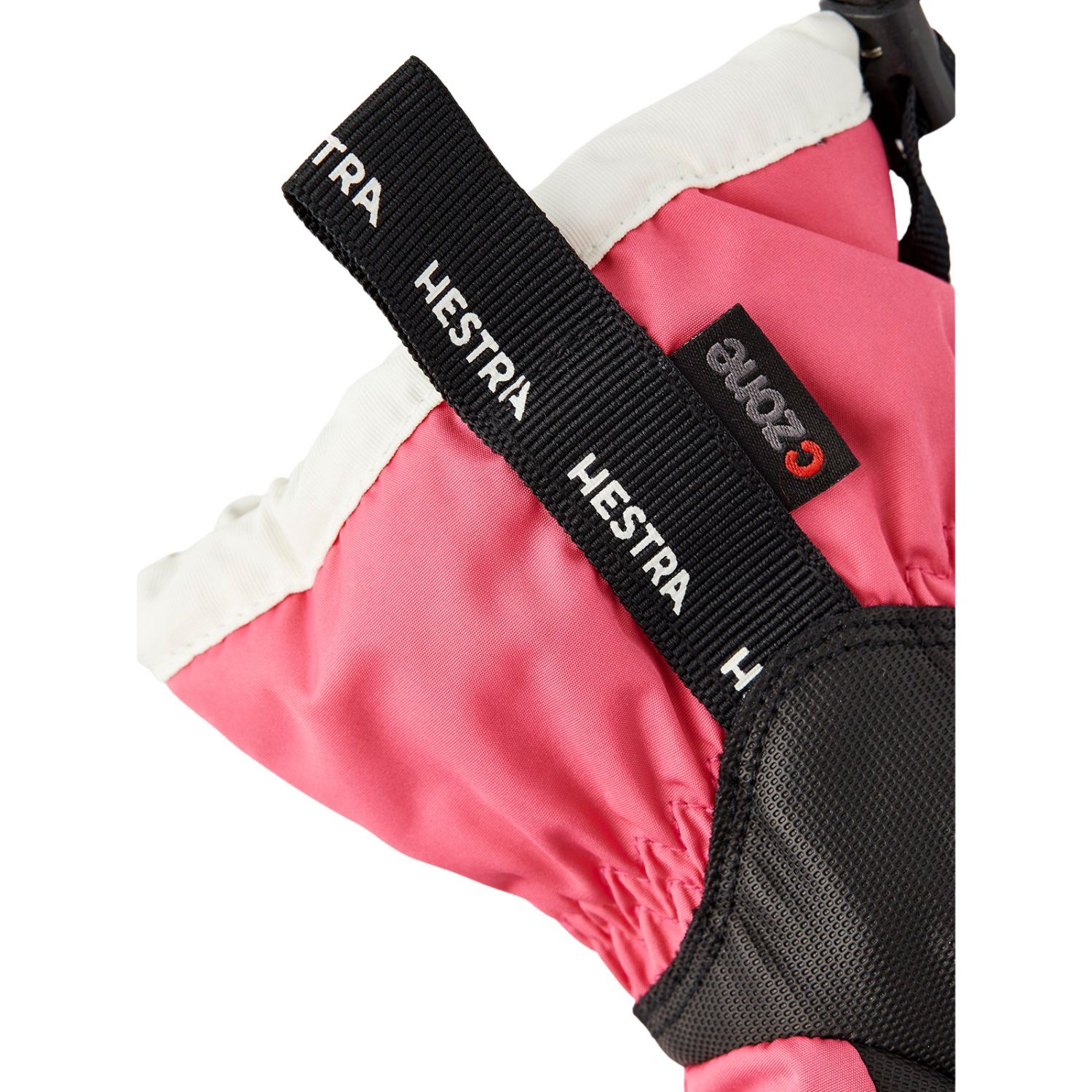Guanti da sci Hestra Gauntlet a 3 dita, junior, rosa