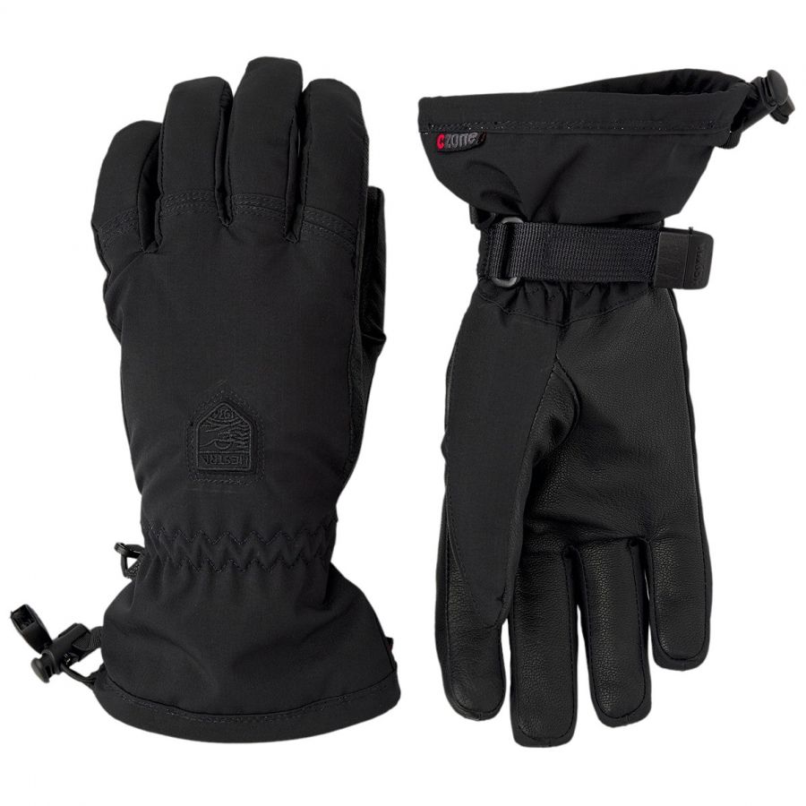 Guanti da sci Hestra Powder Czone, donna, nero
