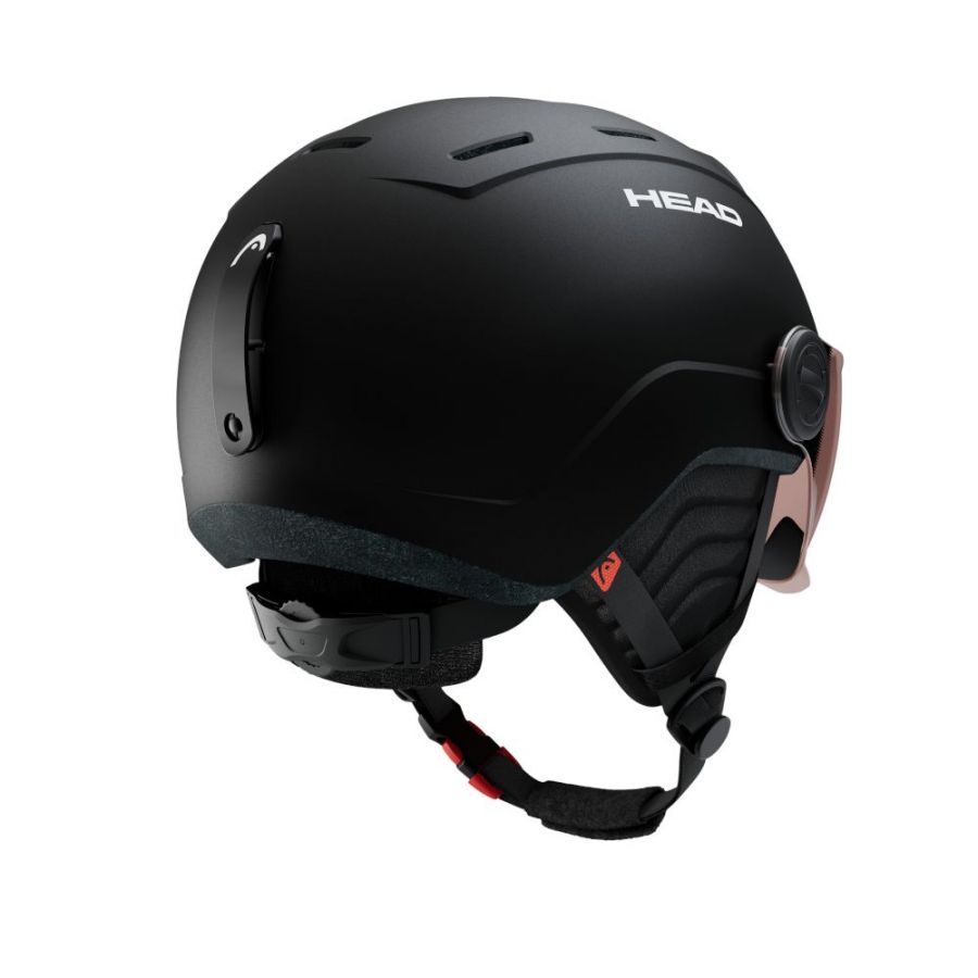 Head Mojo Visor, kask narciarski z szyb?, junior, czarny