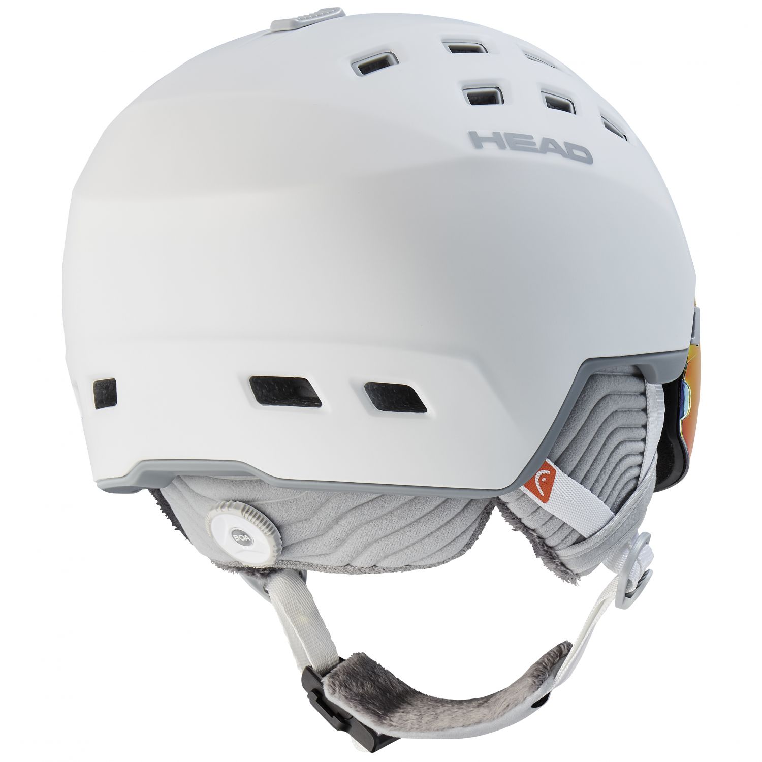Head Rachel 5K Pola, casque de ski à visière, blanc