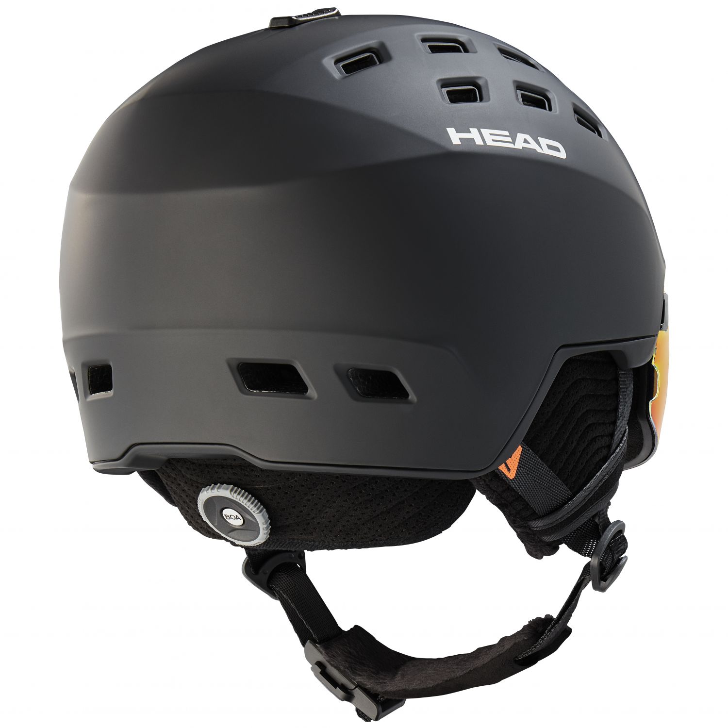 Head Radar 5K Pola, ski helm met vizier, zwart