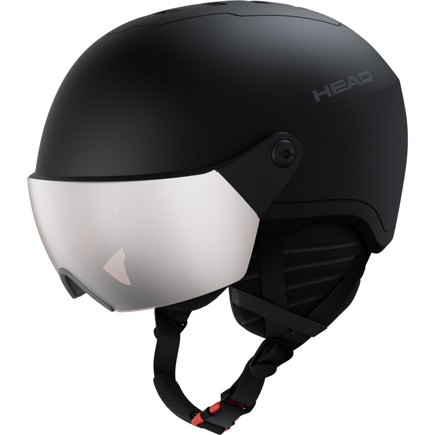 HEAD Yuki, Skihjelm Med Visir, Junior, Black