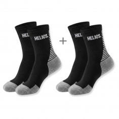 HELIOS Coolmax bežecké ponožky, 2 páry, čierne