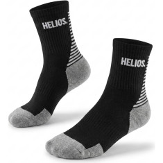 HELIOS Coolmax, chaussettes de course, noir