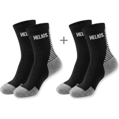 HELIOS Coolmax, Løpestrømper, 2 par, Black