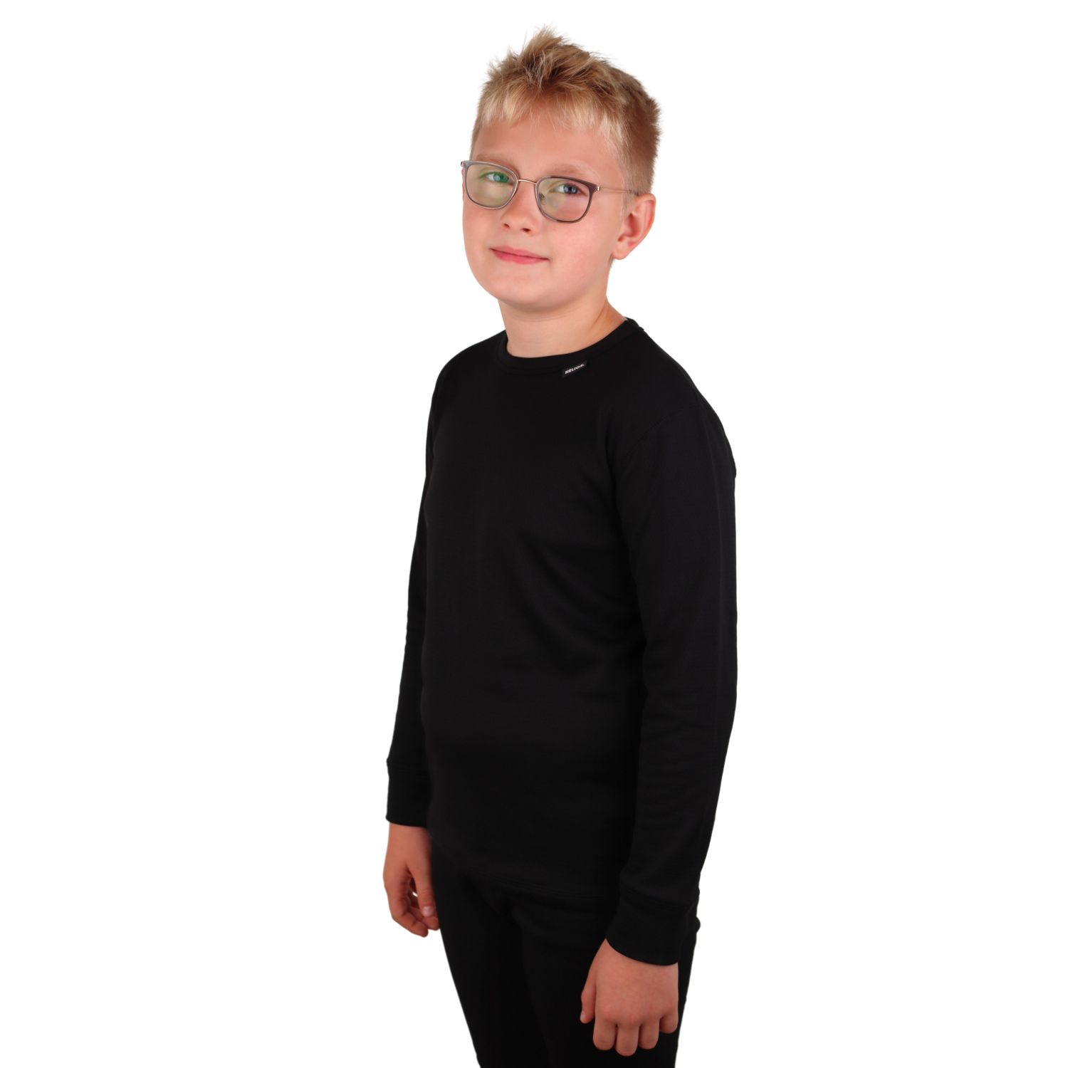 Helios Essential lyžiarske spodné prádlo, junior, čierne, 2 sady