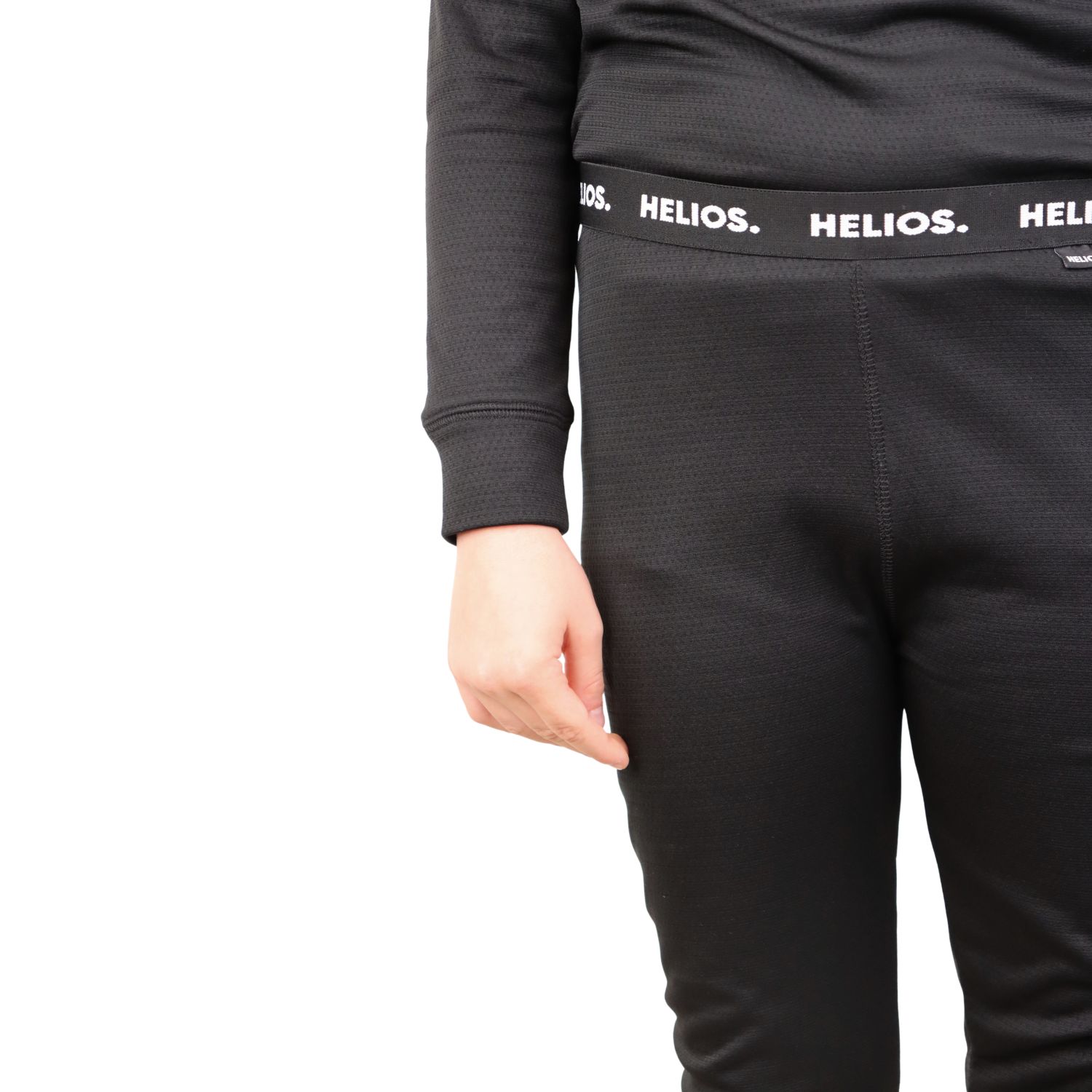 Helios Essential lyžiarske spodné prádlo, junior, čierne, 2 sady