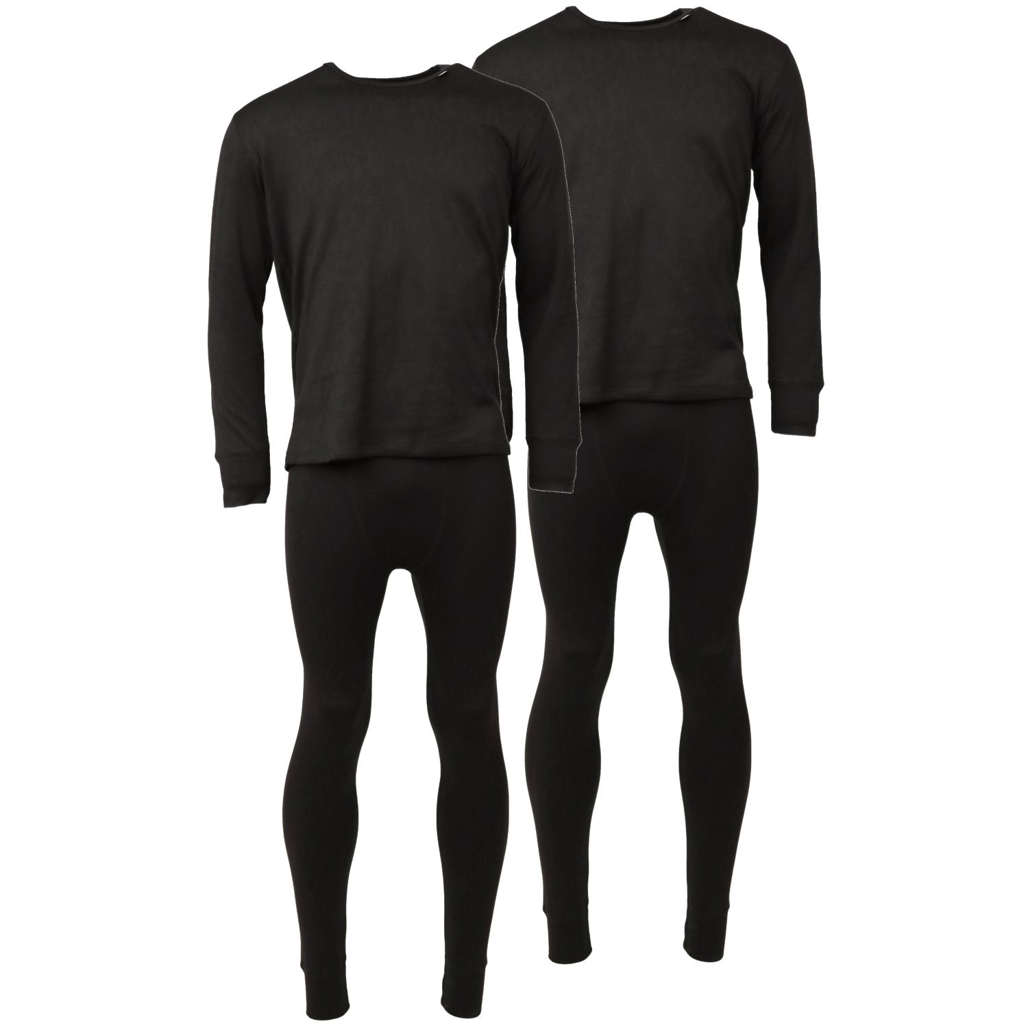 Helios Essential, ropa interior de esquí, hombre, negra, 2 juegos