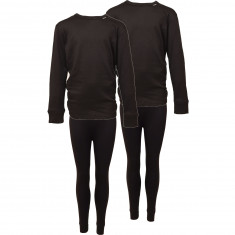 Helios Essential, roupa interior de esqui, júnior, preto, 2 conjuntos