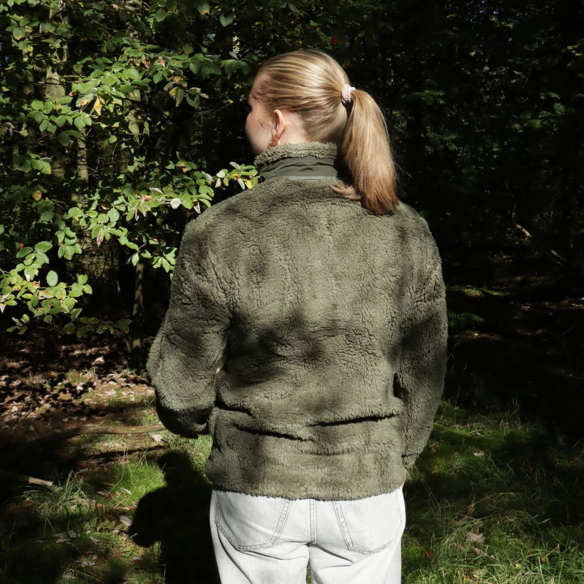HELIOS Fjord Quilted, fleece-takki, vihreä