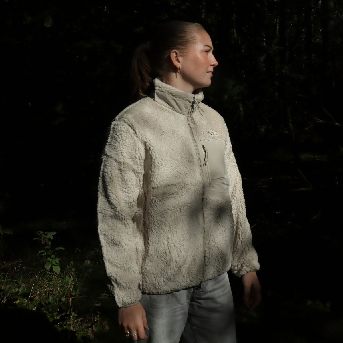HELIOS Fjord Quilted, Fleecejacke, beige