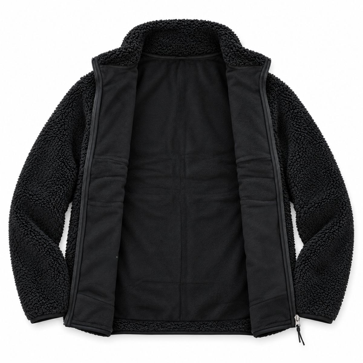 HELIOS Fjord Quilted, Fleecejacke, schwarz