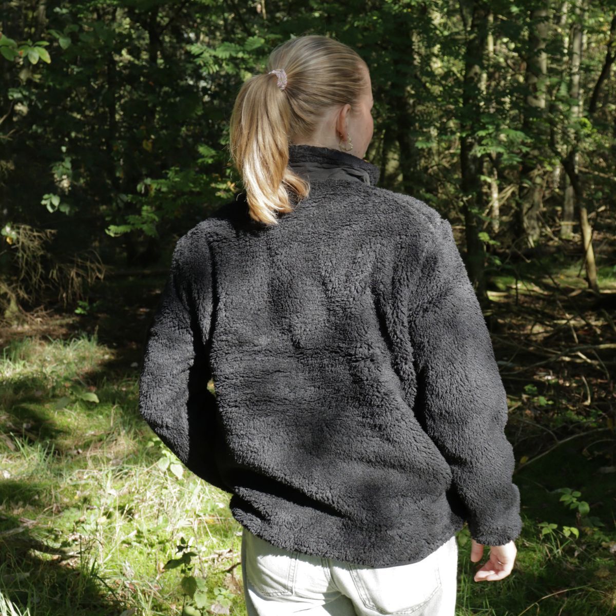 HELIOS Fjord Quilted, Fleecejacke, schwarz