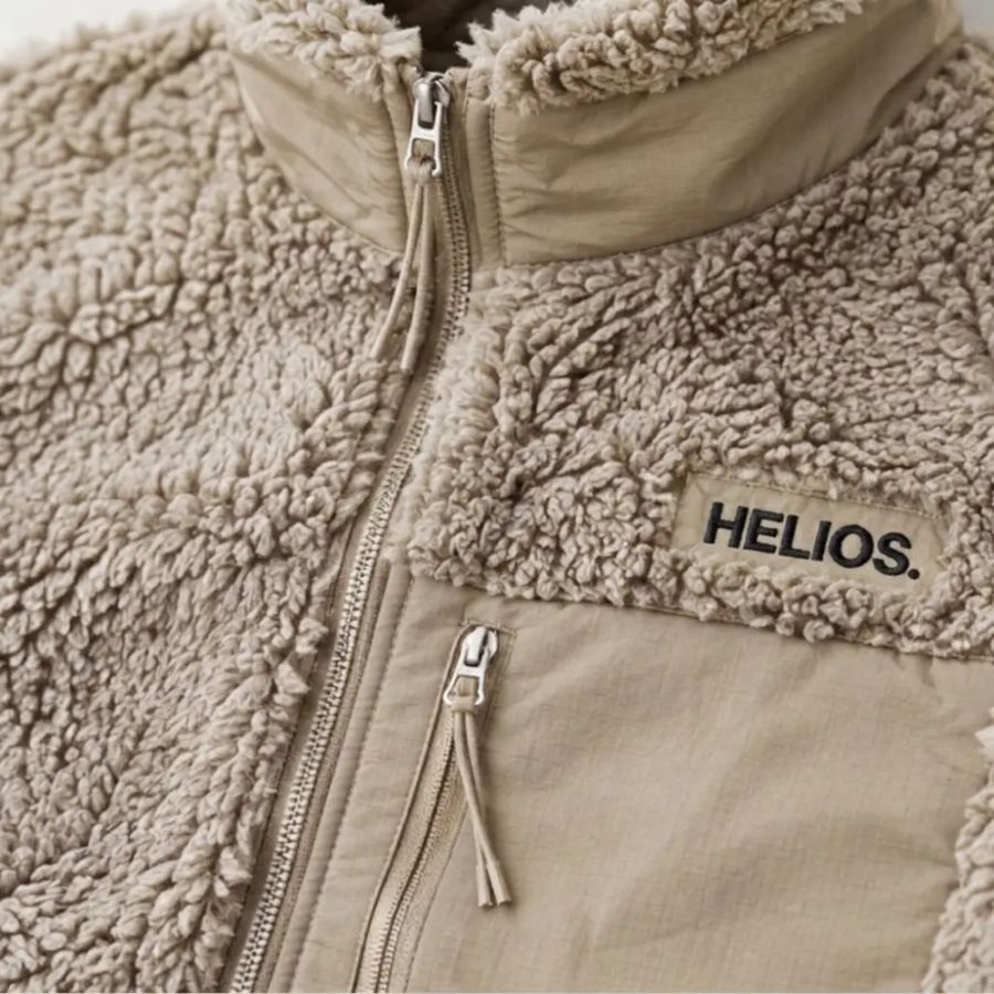 HELIOS Fjord Quilted, Fleecejakke, Beige