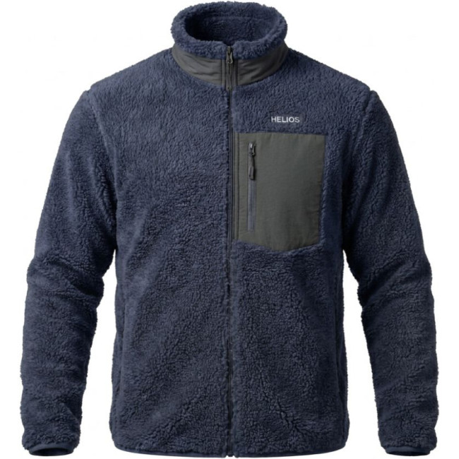 Helios Fjord Quilted, pile fleecejakke, blå