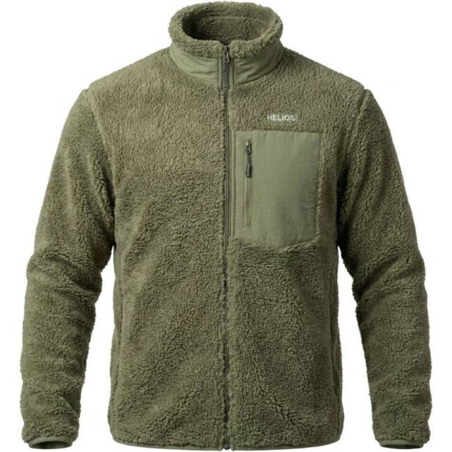 HELIOS Fjord Quilted, pile fleecejakke, grøn