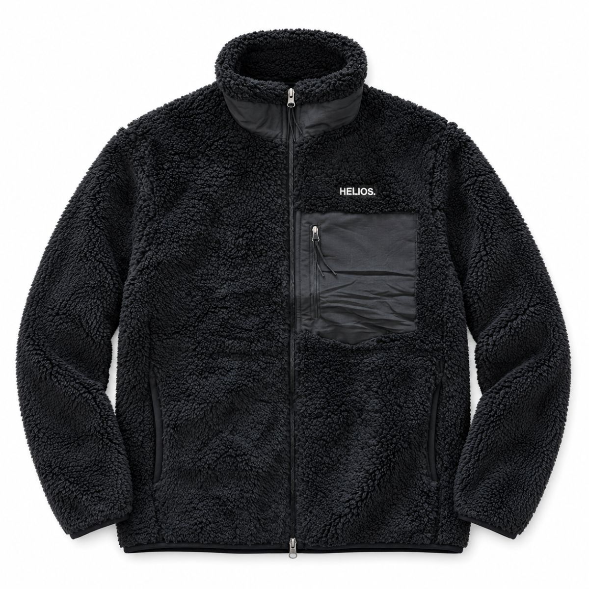 HELIOS Fjord Quilted, veste polaire, noir