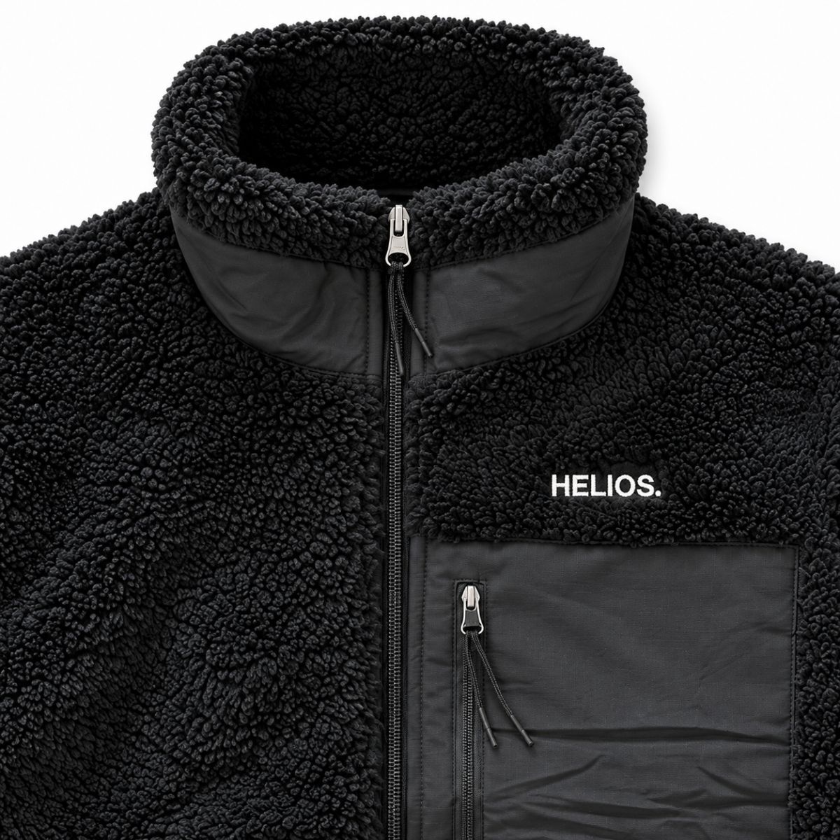 HELIOS Fjord Quilted, veste polaire, noir