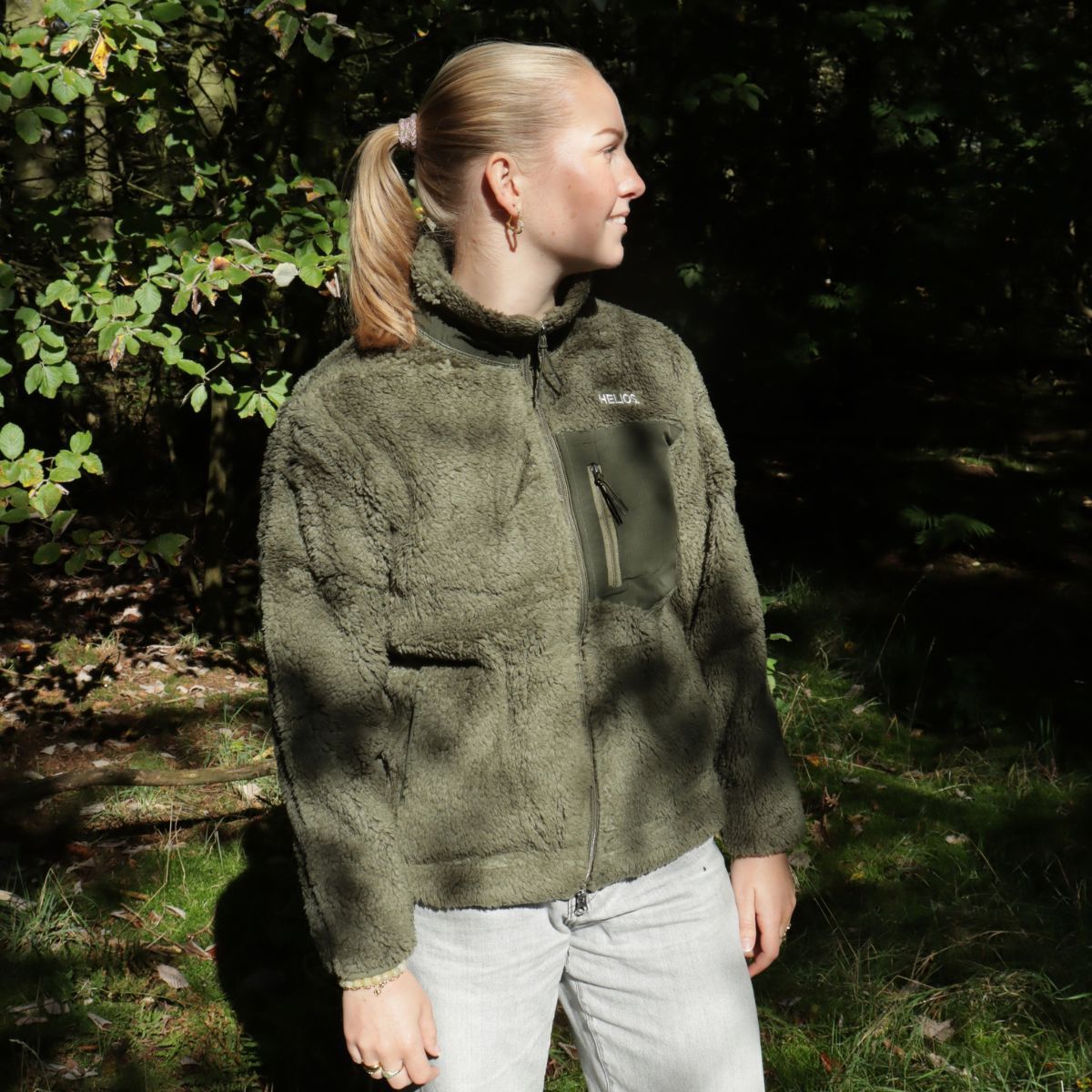 HELIOS Fjord Quilted, veste polaire, vert