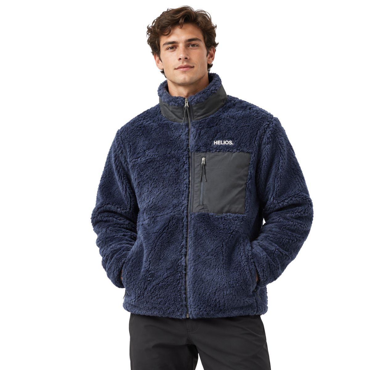 Helios Fjord Quilted, Fleecejacke, blau