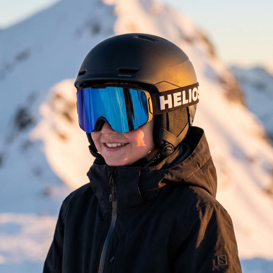 Helios Kiddo, Skibrille, Junior, blau/schwarz