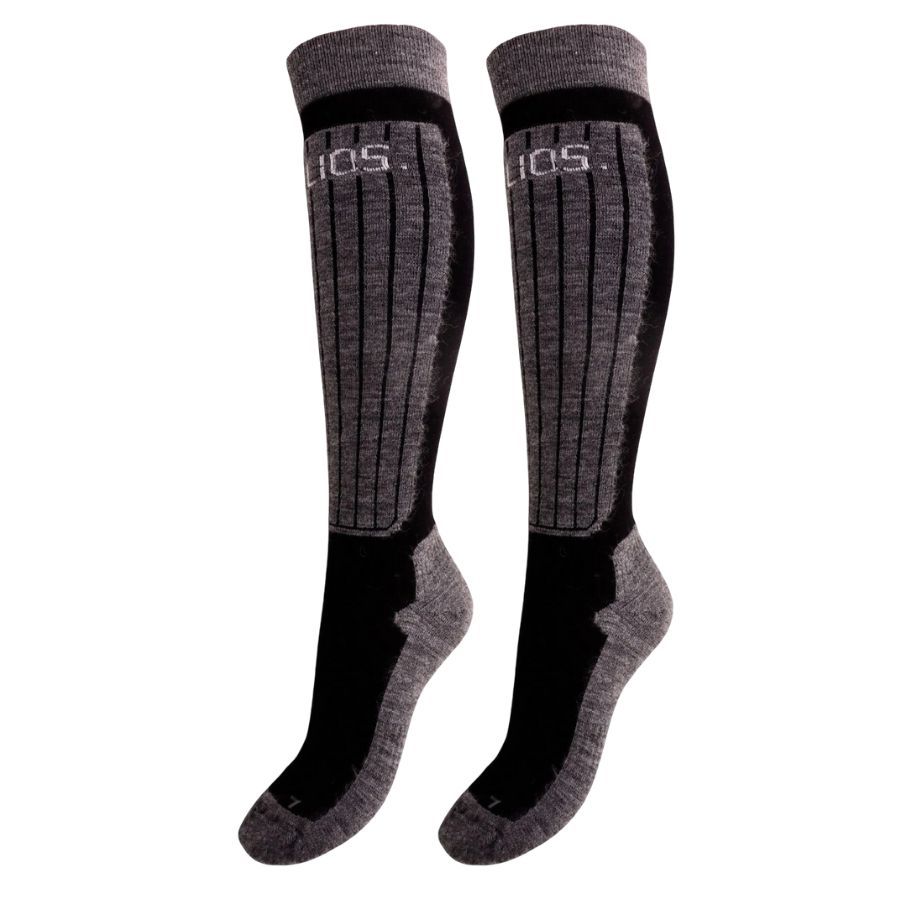 Helios Merino One 60, calze da sci, 2 paia, nero