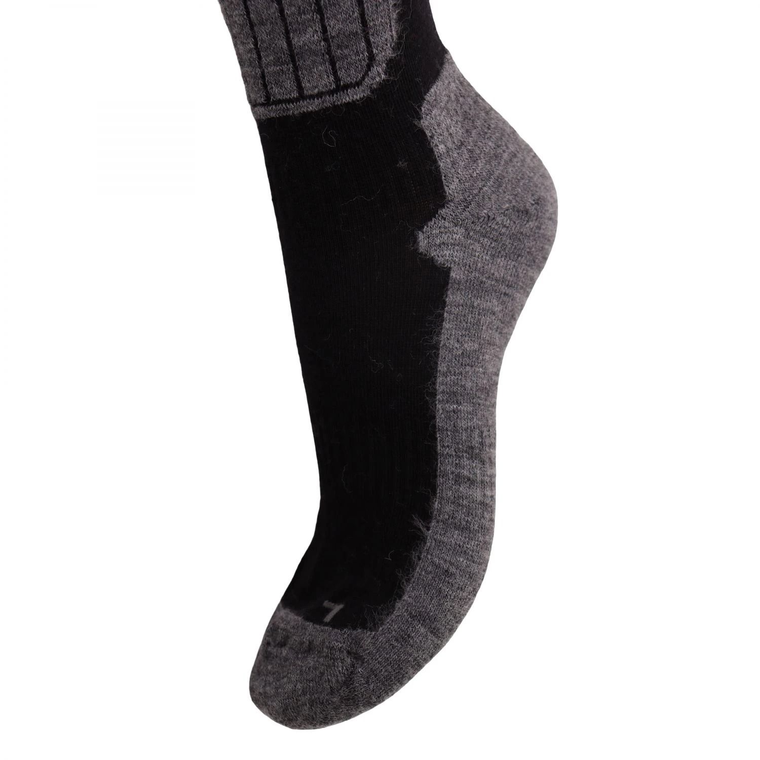 Helios Merino One 60, calze da sci, 2 paia, nero