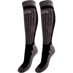 Helios Merino One 60, chaussettes de ski, 2 paires, noir