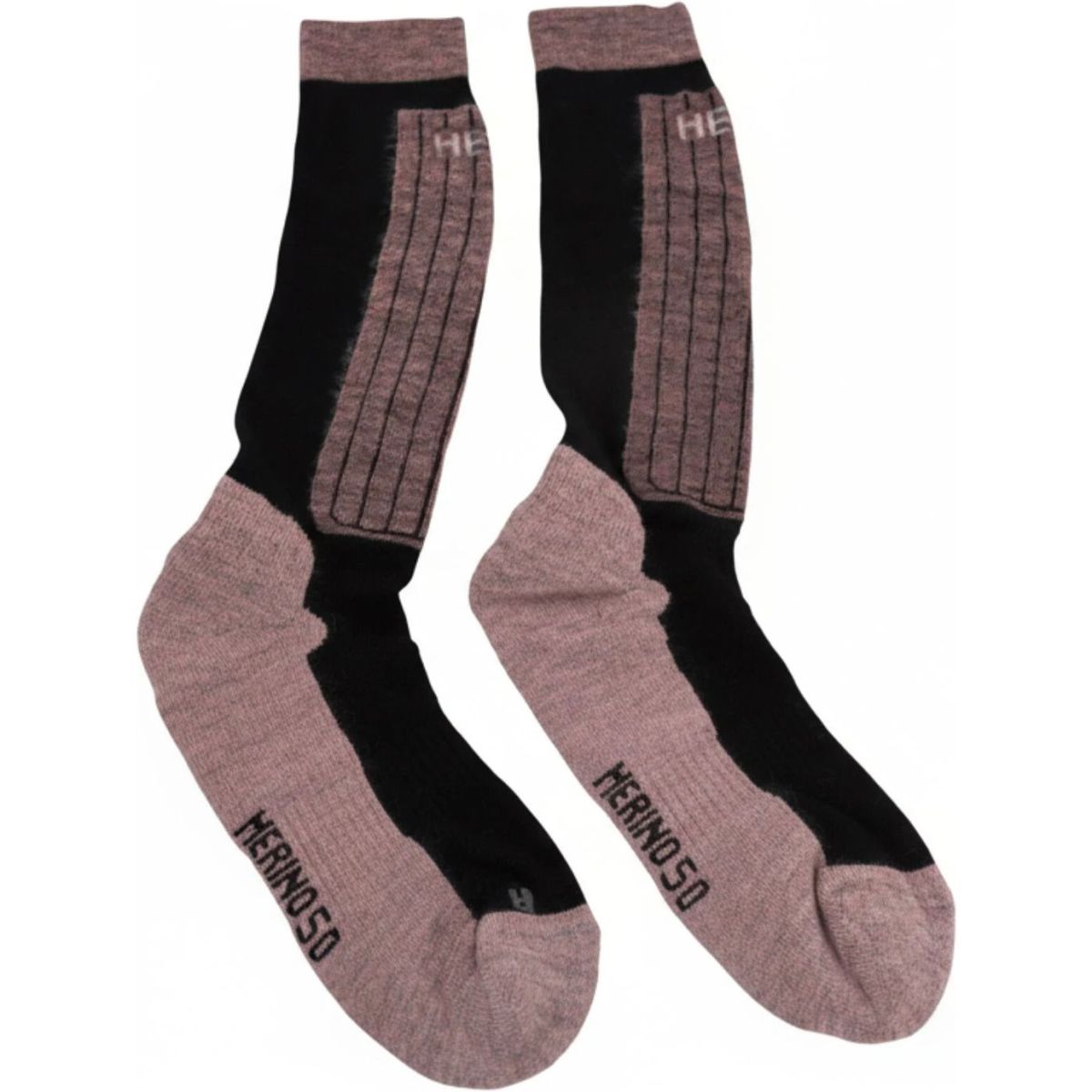 Helios Merino One 60, meias de esqui, 2 pares, cor-de-rosa