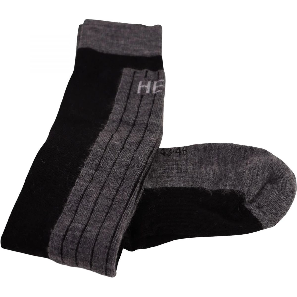 Helios Merino One 60, meias de esqui, 2 pares, preto