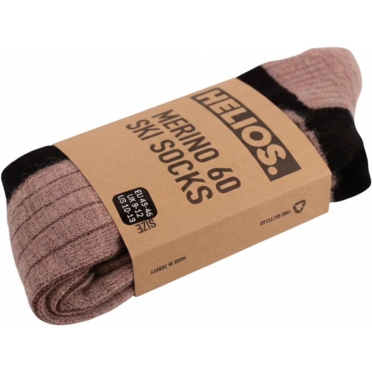Helios Merino One 60, meias de esqui, cor-de-rosa