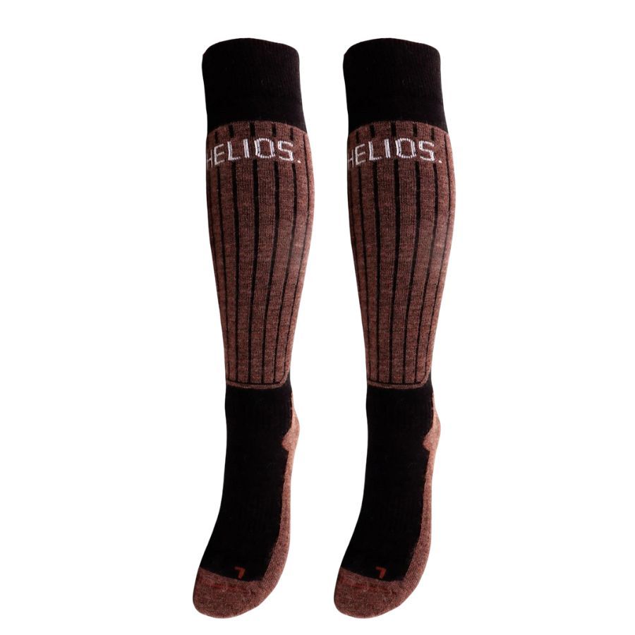 Helios Merino One 60, ski socks, 2 pairs, army green