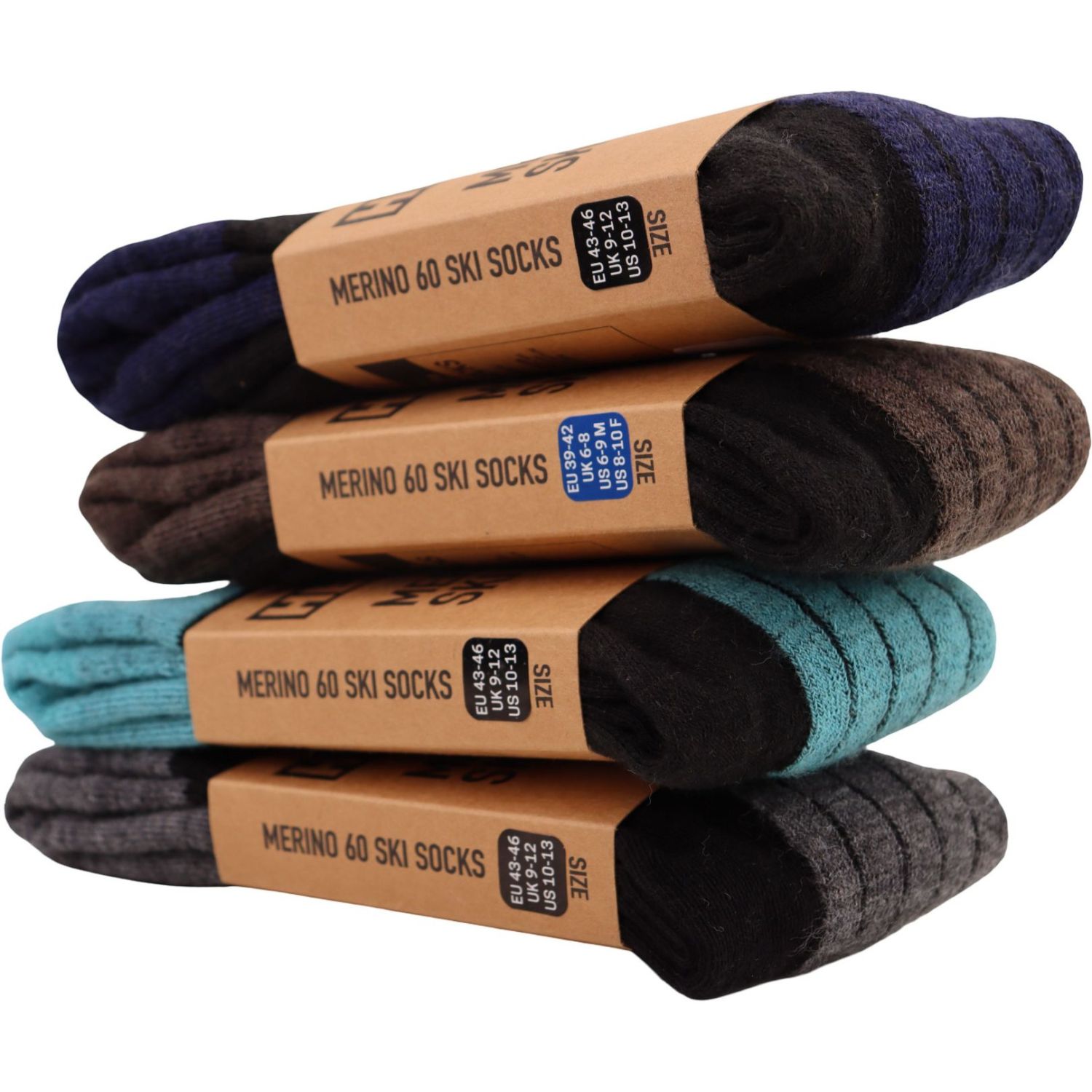 Helios Merino One 60, Skidstrumpor, Navy