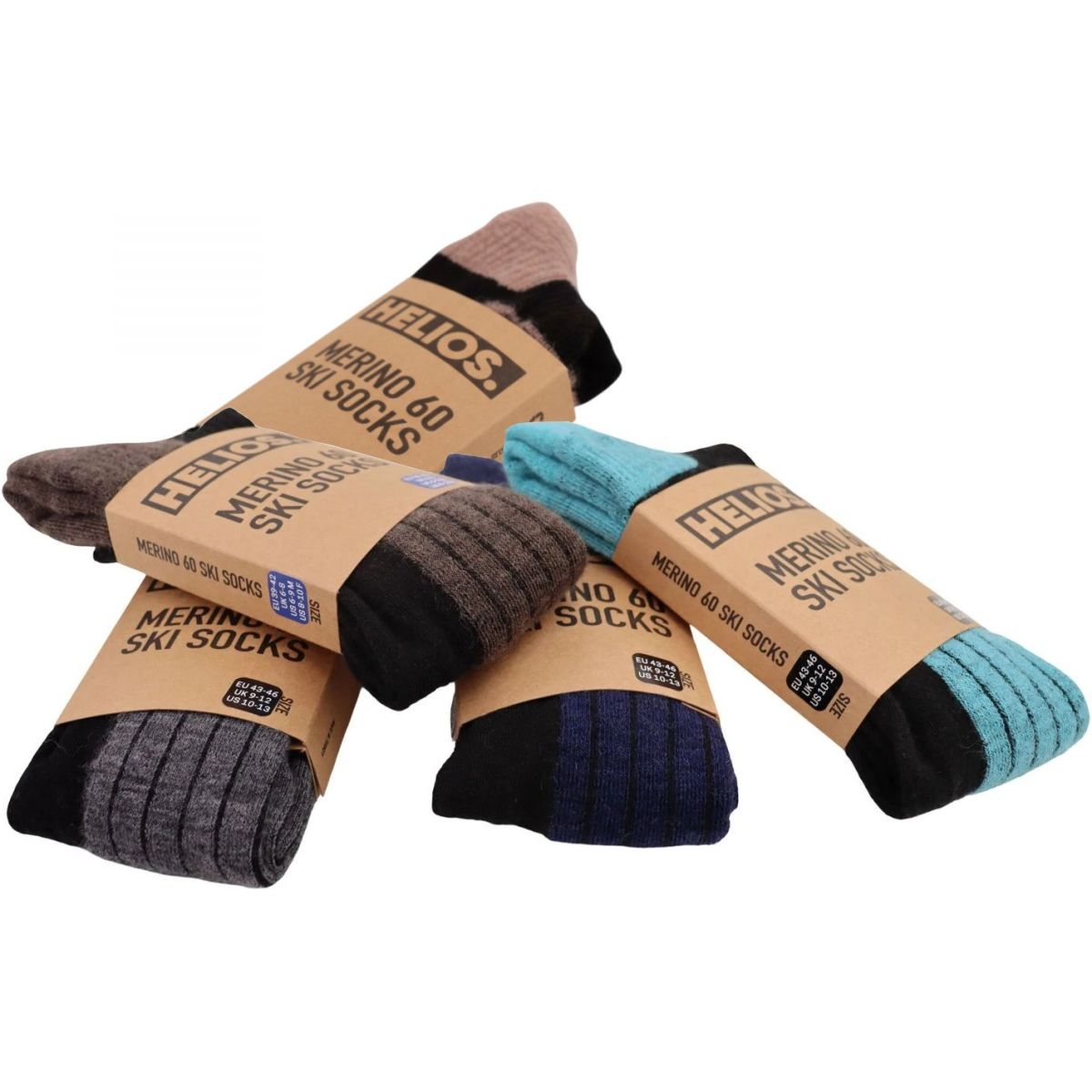 Helios Merino One 60, Skidstrumpor, Rosa