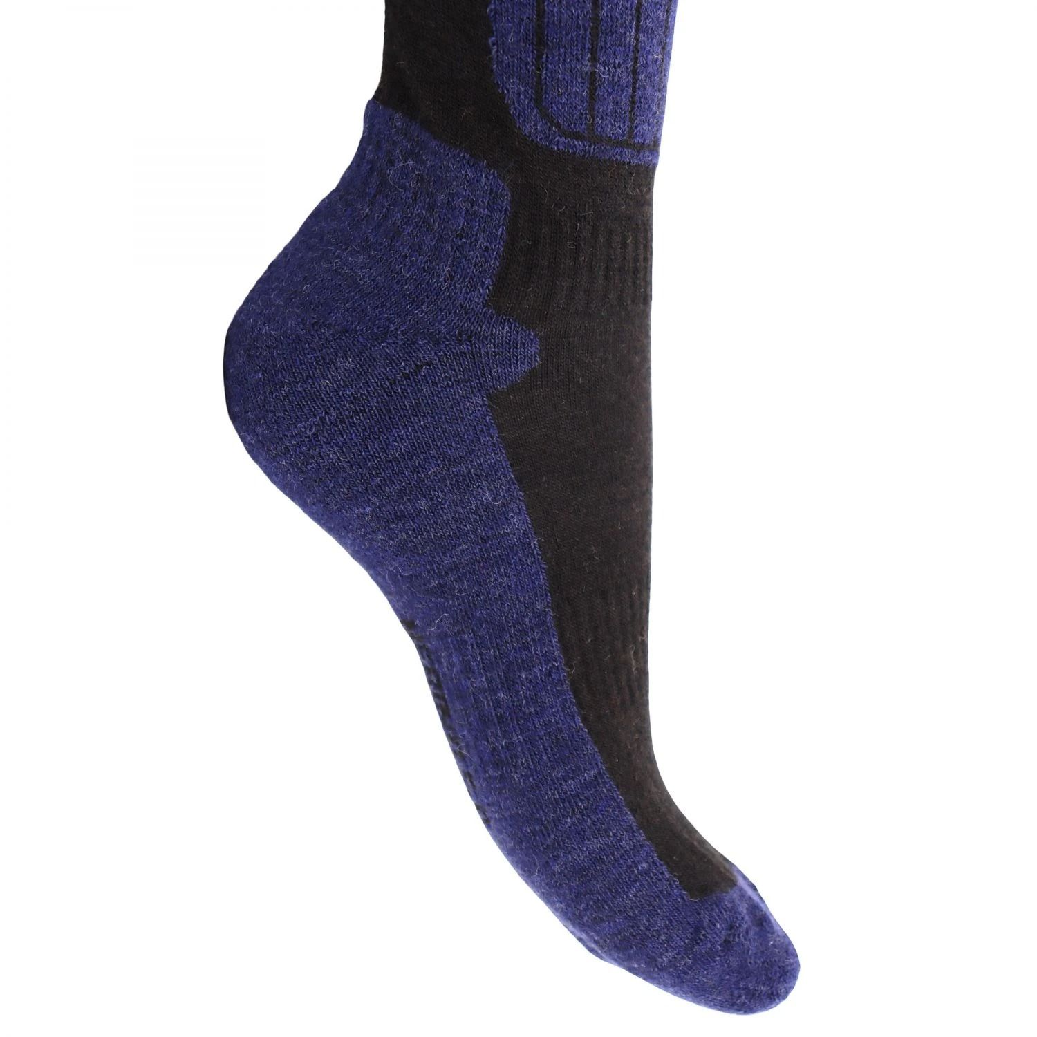 Helios Merino One 60, skisokken, 2 paar, navy