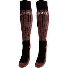 Helios Merino One 60, skistrømper, 2 par, brun