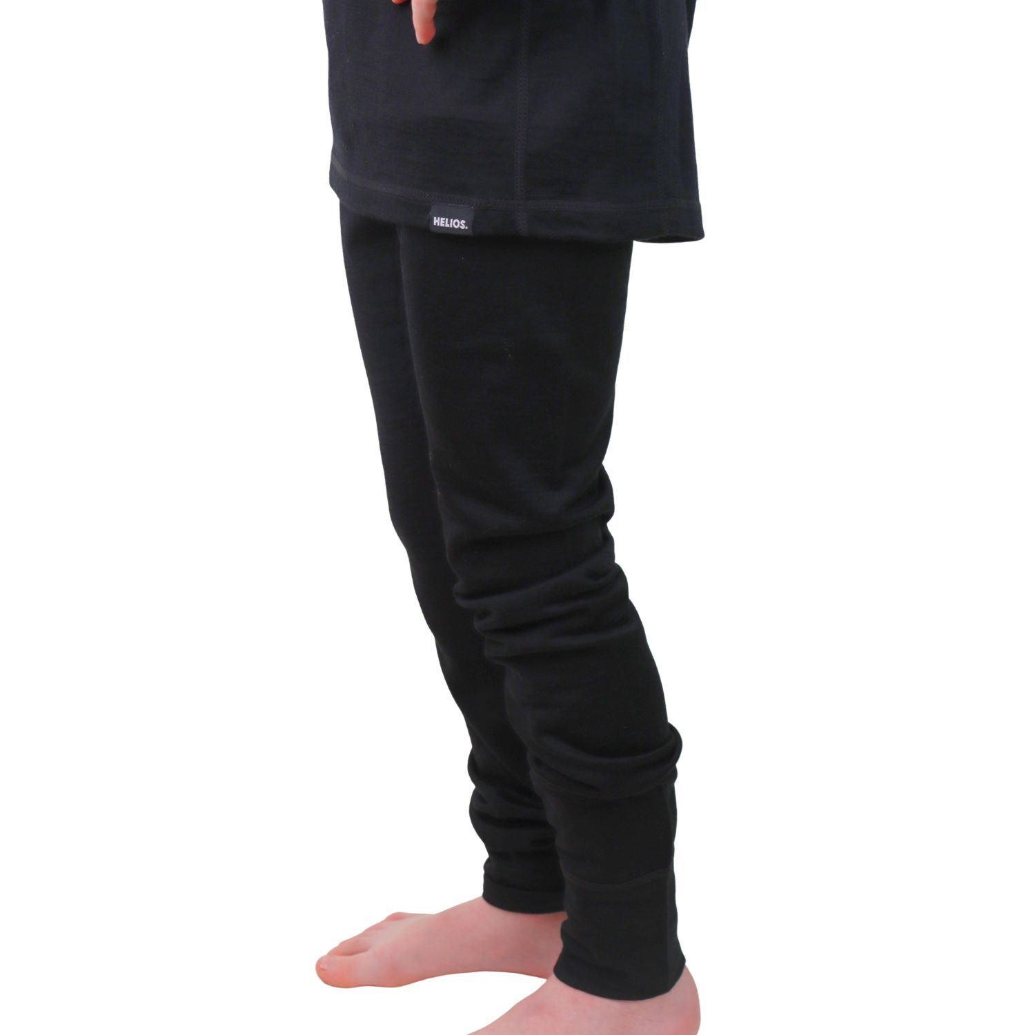 Helios Merino One, baselayer pants, junior, black
