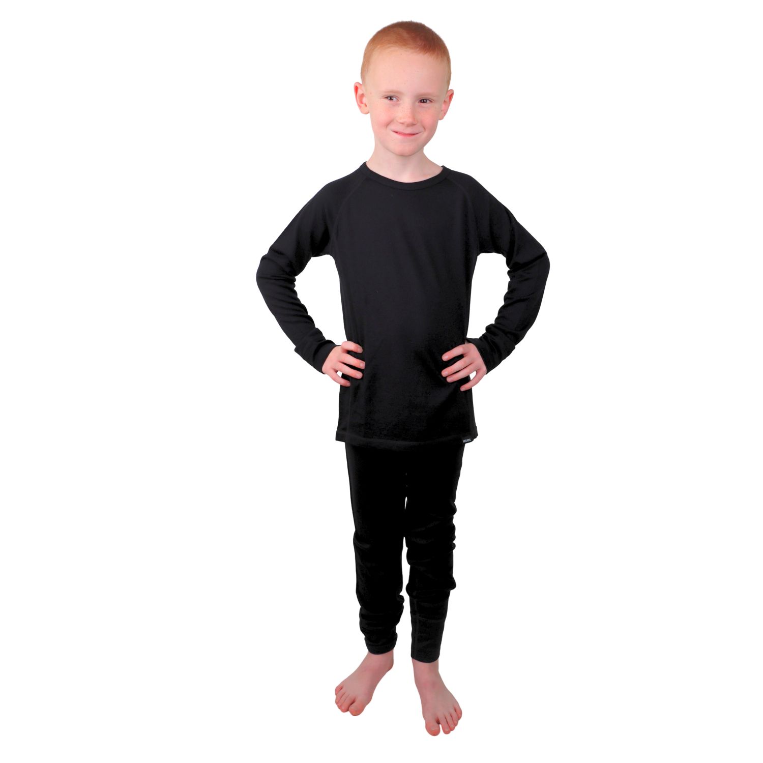 Helios Merino One, baselayer pants, junior, black