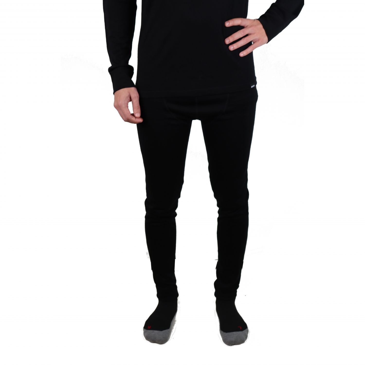 Helios Merino One, baselayer pants, men, black